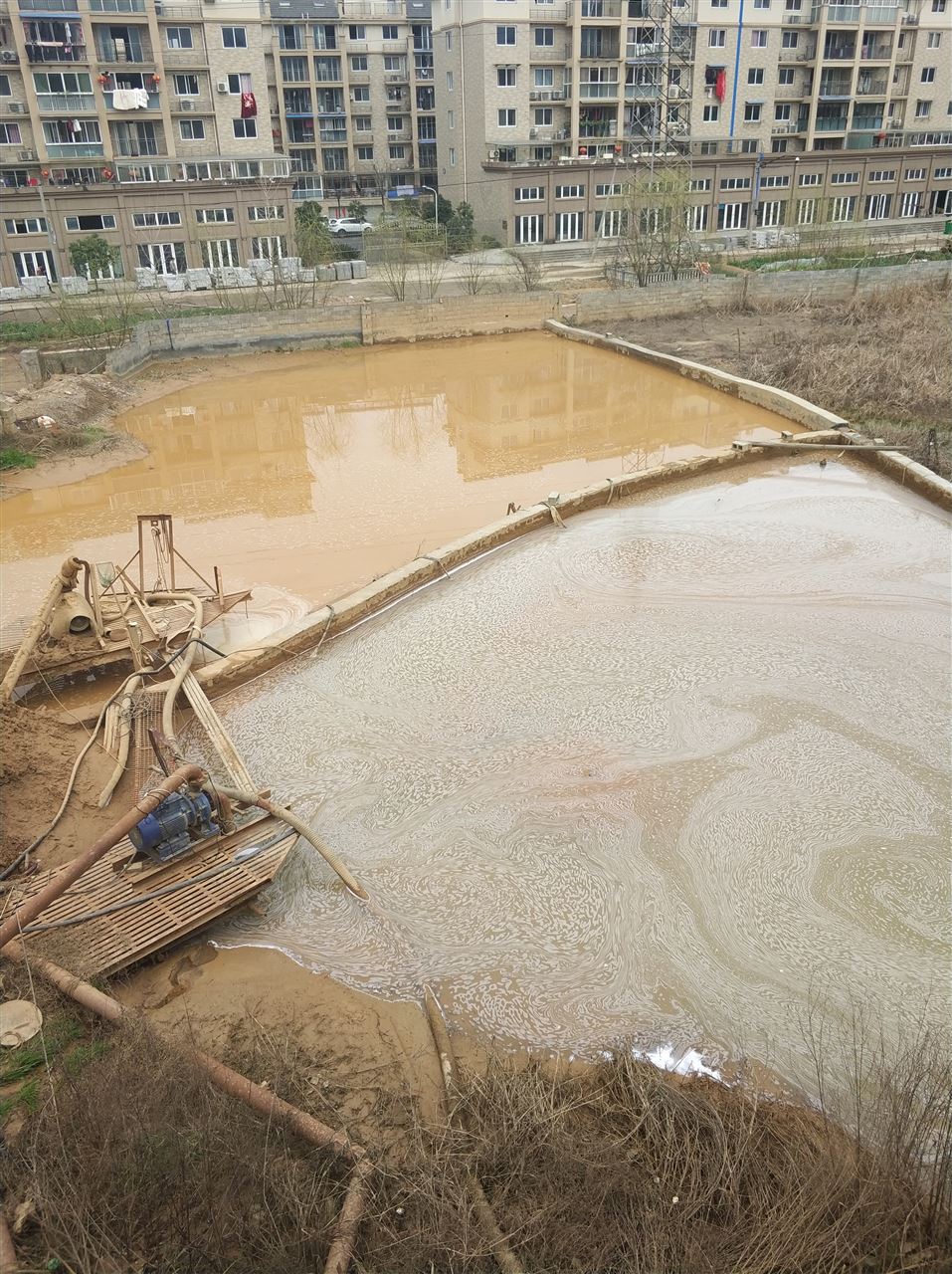 花山沉淀池淤泥清理-厂区废水池淤泥清淤