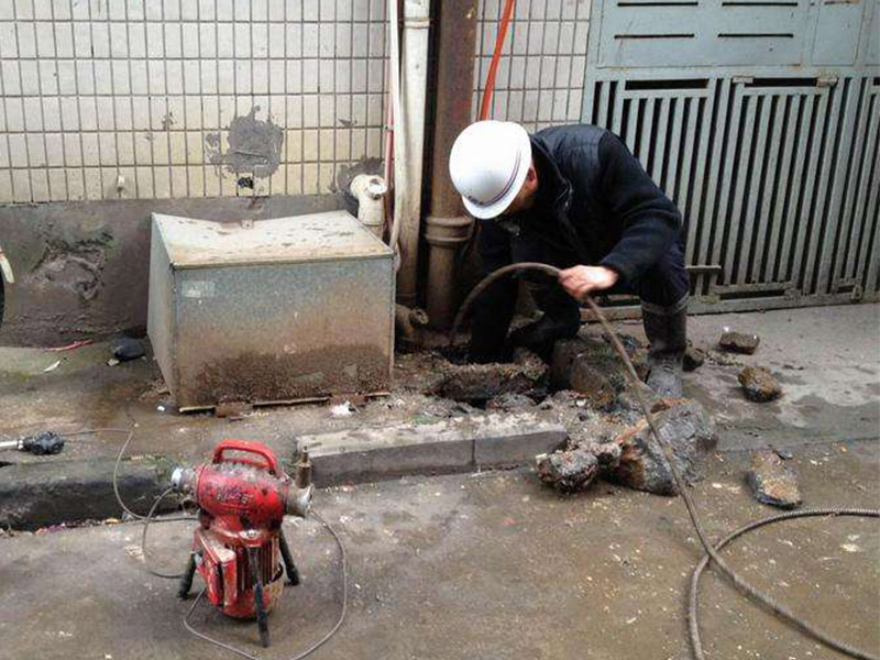 花山疏通下水道-洗菜池疏通